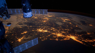 Satellite camera earth night view - over the earth free wallpaper