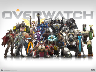 Overwatch characters white background image - the middle of the image free wallpaper for desktop