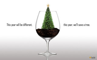 Glass small tree message side - the side of free wallpaper