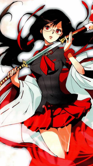 Woman red dress sword white - neogeo free wallpaper for mobile