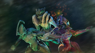 Animated couple fireworks black background - warframe armor free wallpaper