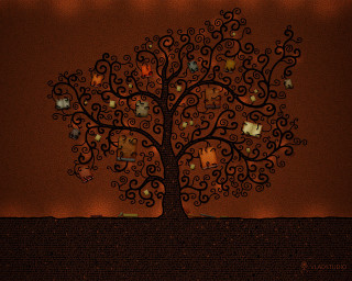 Tree pictures red background red - a red sky behind free wallpaper