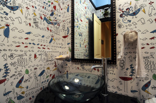 Bathroom sink mirror pattern towel - a sink and a mirror free wallpaper for desktop