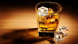 Whiskey glass ice cubes table 3 - a shadow of a person free wallpaper