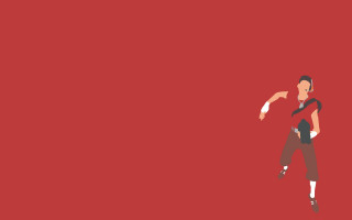 Man running red background red - fabien charuau free wallpaper for desktop