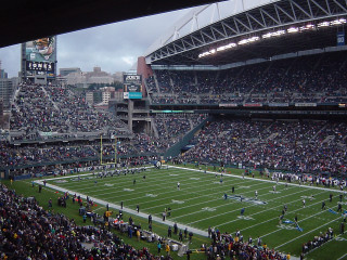 Football stadium crowd game cloudy - people watching free wallpaper