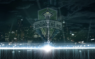 City skyline sounders fc sign - len free wallpaper