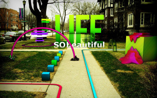 Life beautiful sign colorful sculpture - life free wallpaper