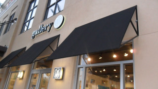 Storefront black awning clock wall - the wall above free wallpaper for desktop