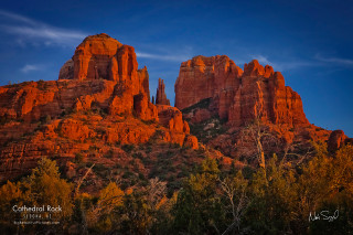 Mountain red rocks trees blue - kodachrome free wallpaper