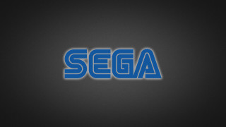 Blue sega logo black background - 4k uhd image free wallpaper