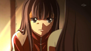 Woman longhair redshirt serious ufotable - a serious look free wallpaper