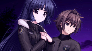 Anime characters purple sky stars - a purple sky free wallpaper