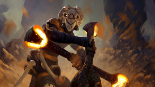 Motorcycle rider glowing light demon - his hand and a demon free wallpaper