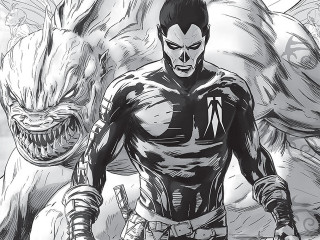 Man monster demon black white - benjamin marra free wallpaper