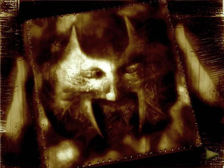 Cat face grungy biomechanical sumatraism - dave mckean free wallpaper