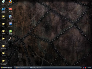 Computer screen dark pattern window - surrealism free wallpaper for desktop