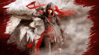 Woman red black sword red - chen chun free wallpaper for desktop