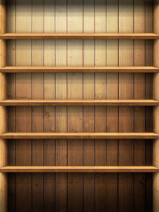 Wooden shelf three shelves light 2 - a wooden shelf free wallpaper