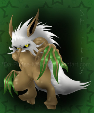 Green white hair creature digital - sharp free wallpaper for mobile