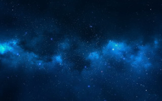 Blue sky stars clouds background 3 - free space wallpaper for desktop