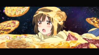 Girl bed pizza flying air - a renaissance painting free wallpaper