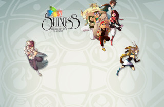 Anime characters flying white blue - a group of anime characters free wallpaper