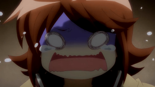 Red haired girl bubbles creepy - a creepy expression free wallpaper