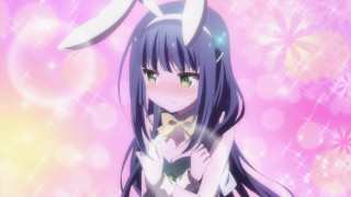 Girl long hair holding cat - kawaii free wallpaper for desktop