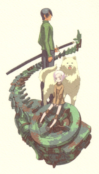 Boy dog train track man - ashley wood free wallpaper