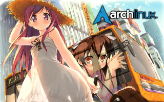 Woman white dress man brown - a bus free wallpaper