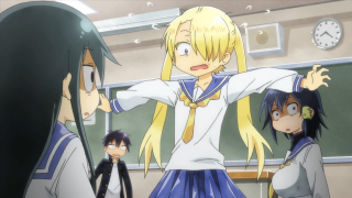 Anime girls classroom arms outside - a classroom free wallpaper for desktop