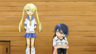 Anime girls wooden wall sign - a wooden wall free wallpaper for desktop