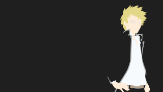 Blonde man walking street cellphone - doc hammer free wallpaper