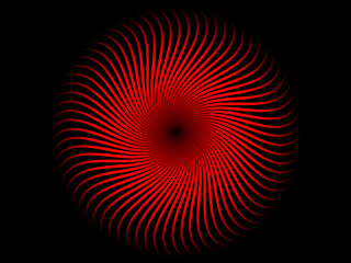 Red black circular design background - op art free wallpaper for desktop