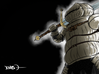 Cartoon knight sword armor back - a sword and armor free wallpaper