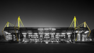 Stadium night large building yellow - a stadium free wallpaper