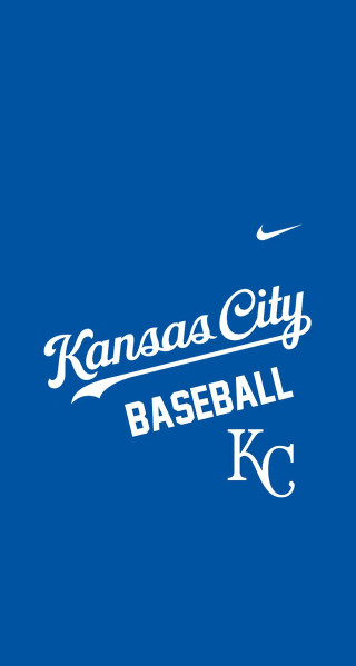 Kansas city baseball logo blue - dan frazier free wallpaper for mobile