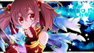 Girl sword star background sky - star and a sky background free wallpaper