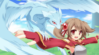 Woman red dress white dragon - a red dress free wallpaper for desktop