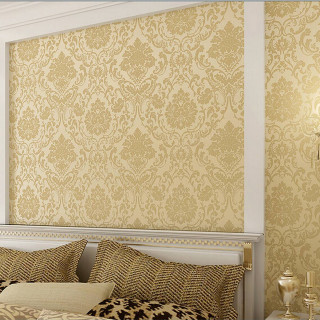 Bedroom gold wallpaper bed lamp - alesso baldovinetti free wallpaper for tablet