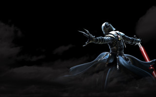 Man costume sword dark sky - dark fantasy free wallpaper