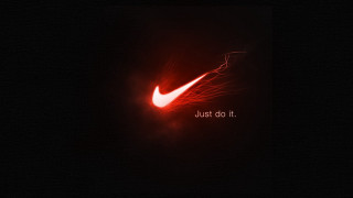 Red nike logo just do - letterism free wallpaper