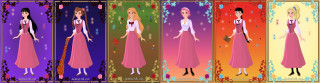 Magical women portrait fantasy disney - long hair and a bow free wallpaper