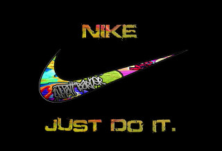Nike graffiti just do it - banksy free wallpaper
