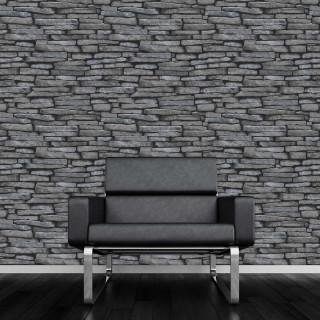 Chair stone wall black leather - a chair free wallpaper for tablet