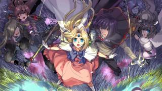 Anime characters forest sword woman - their hand and a woman free wallpaper