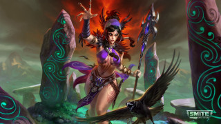 Woman sword bird demon shoulder - her shoulder free wallpaper