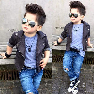 Little boy sunglasses jacket bench - little free wallpaper for tablet