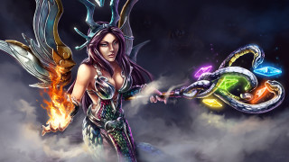 Woman costume snake fire ring - league of legends free wallpaper